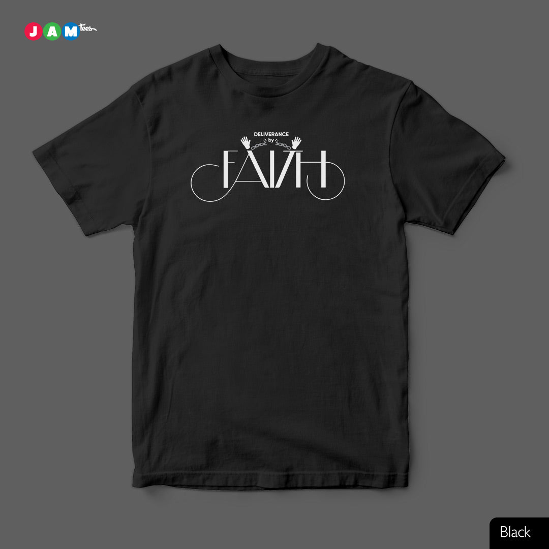JAMtees Black Typographic T-shirt