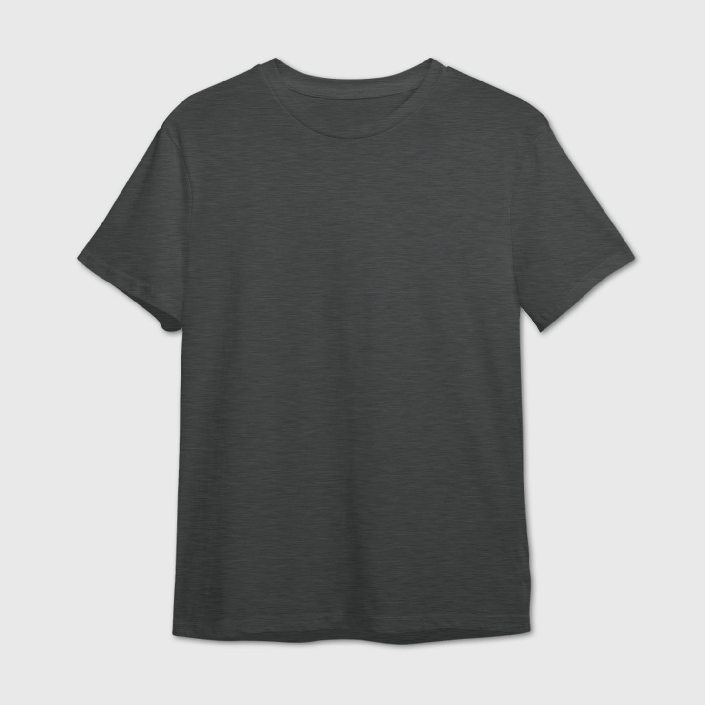 Charcoal Mélange Plain T-shirt