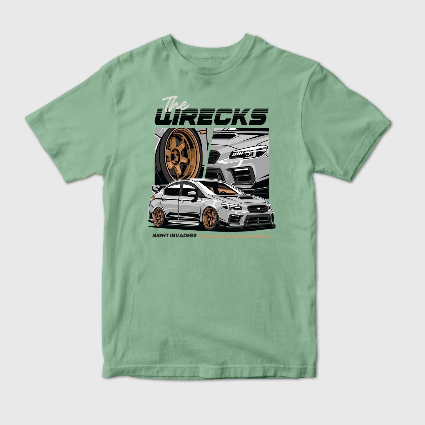 The Wrecks Night Invaders Car T-Shirt