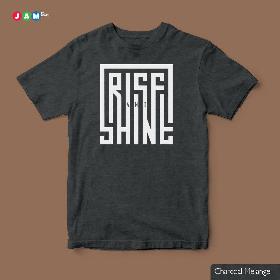 Rise and Shine Typographic Fusion - Orange Tee