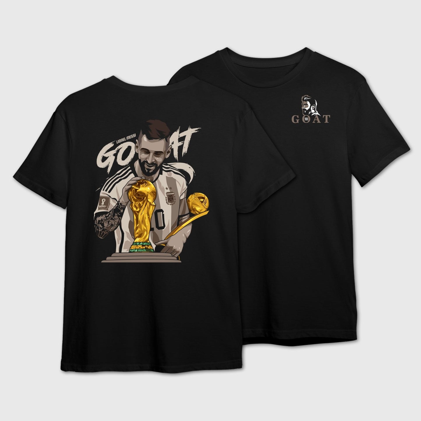 Lionel Messi GOAT T-Shirt | World Cup Winner