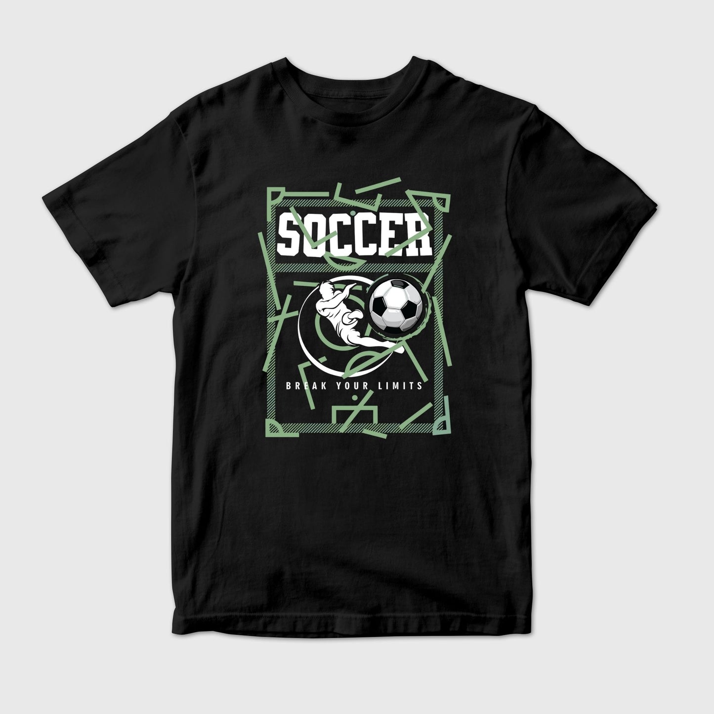 "Break Your Limits" Soccer T-Shirt | Football Fan