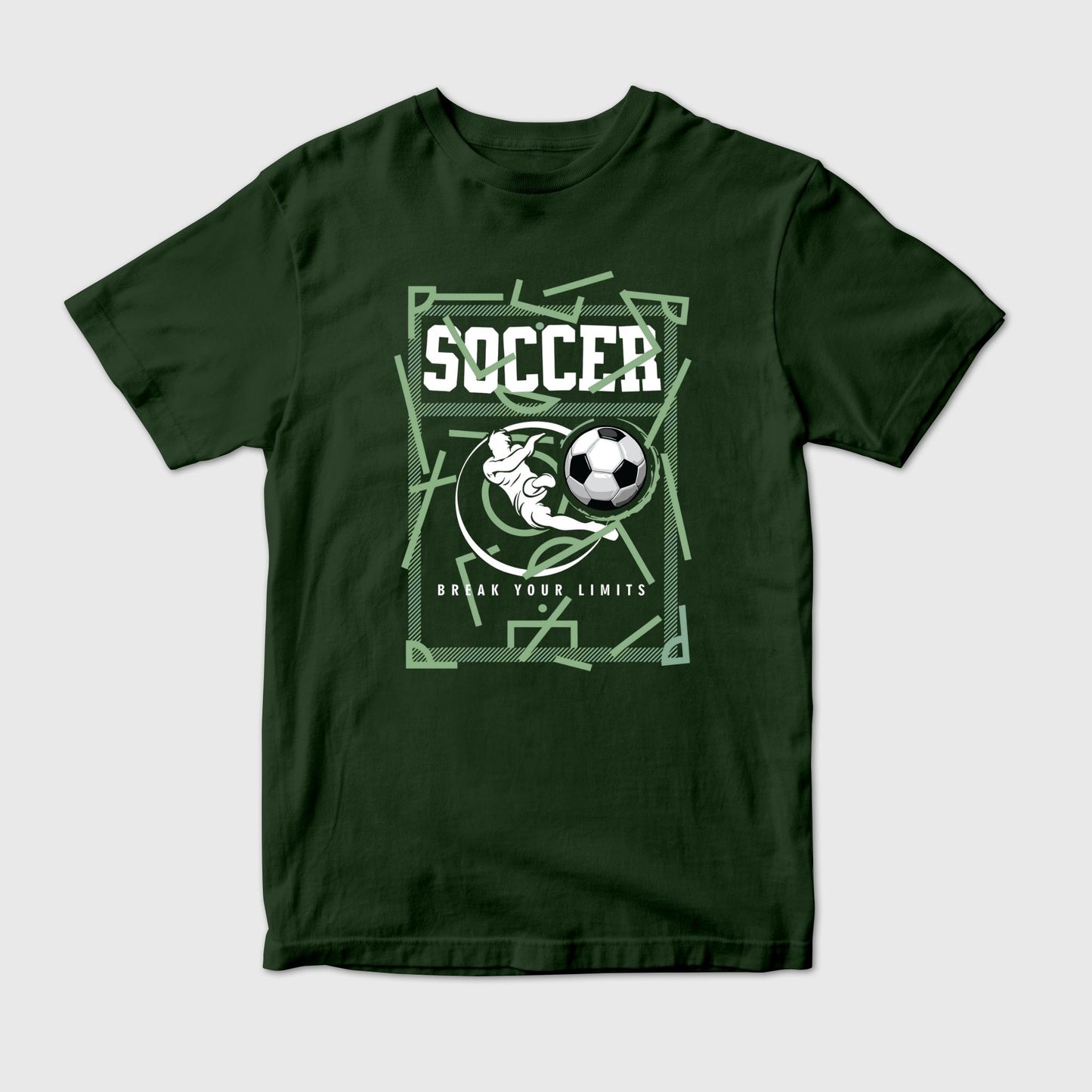 "Break Your Limits" Soccer T-Shirt | Football Fan