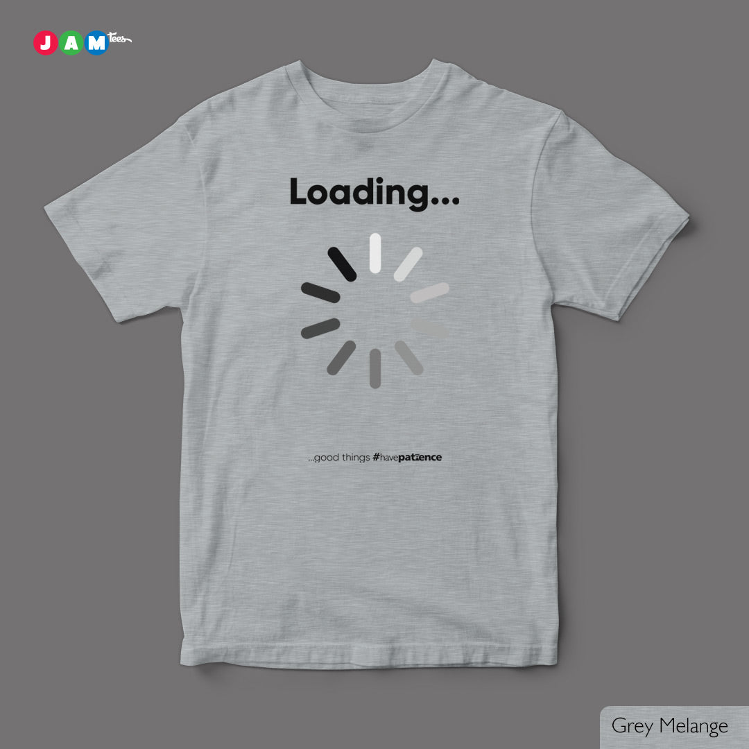 JAMtees Grey Melange T-shirt: A Symbol of Patience and Hope