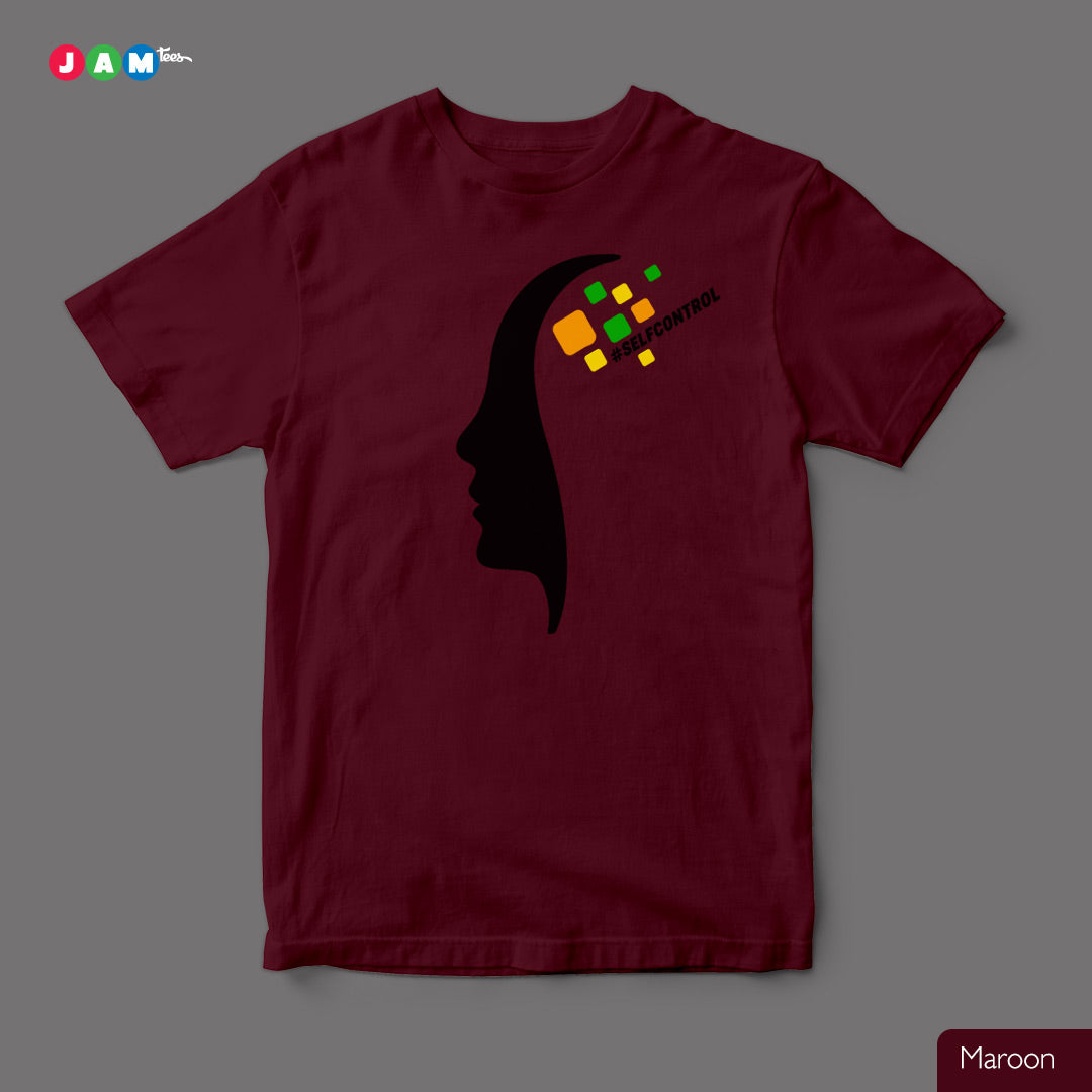 JAMtees Self-Control Symbolic Art T-Shirt