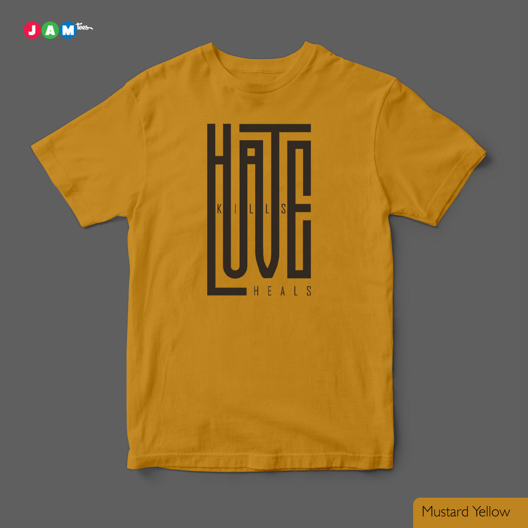 Hate Kills, Love Heals Transformation Tee
