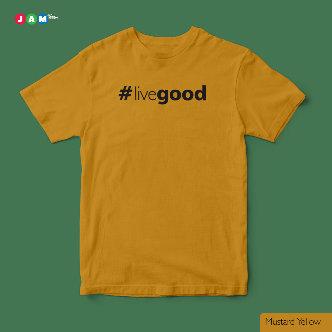 JAMtees #LiveGood Grey Mélange T-Shirt