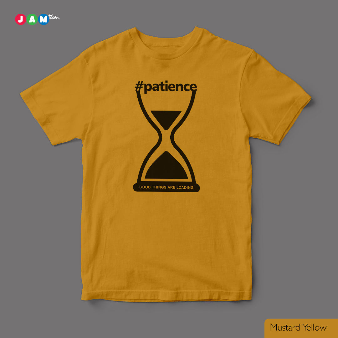 JAMtees Yellow Hourglass T-shirt: A Timeless Symbol of Patience