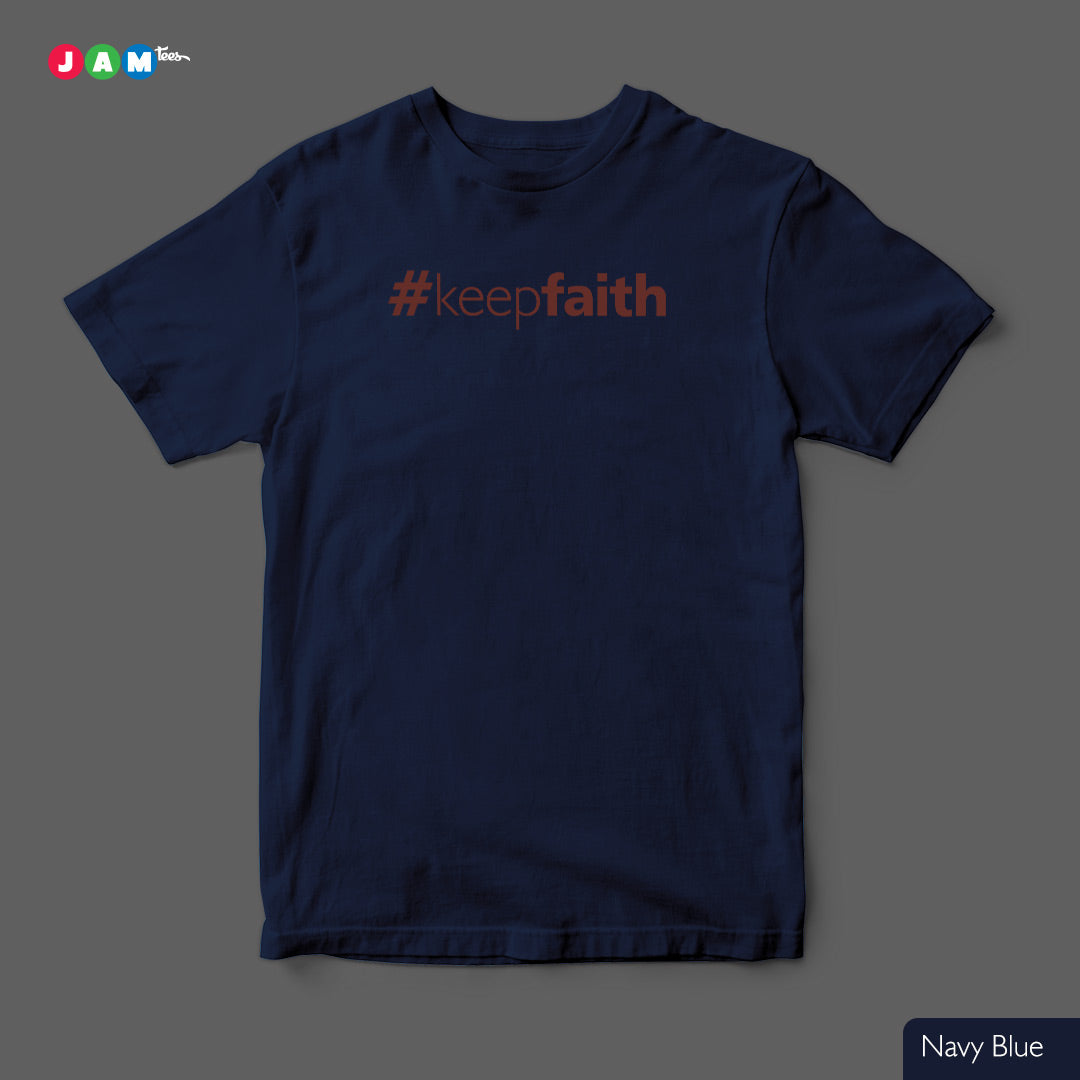 Hashtag Keep FAITH (Originals) Yellow Cotton T-shirt