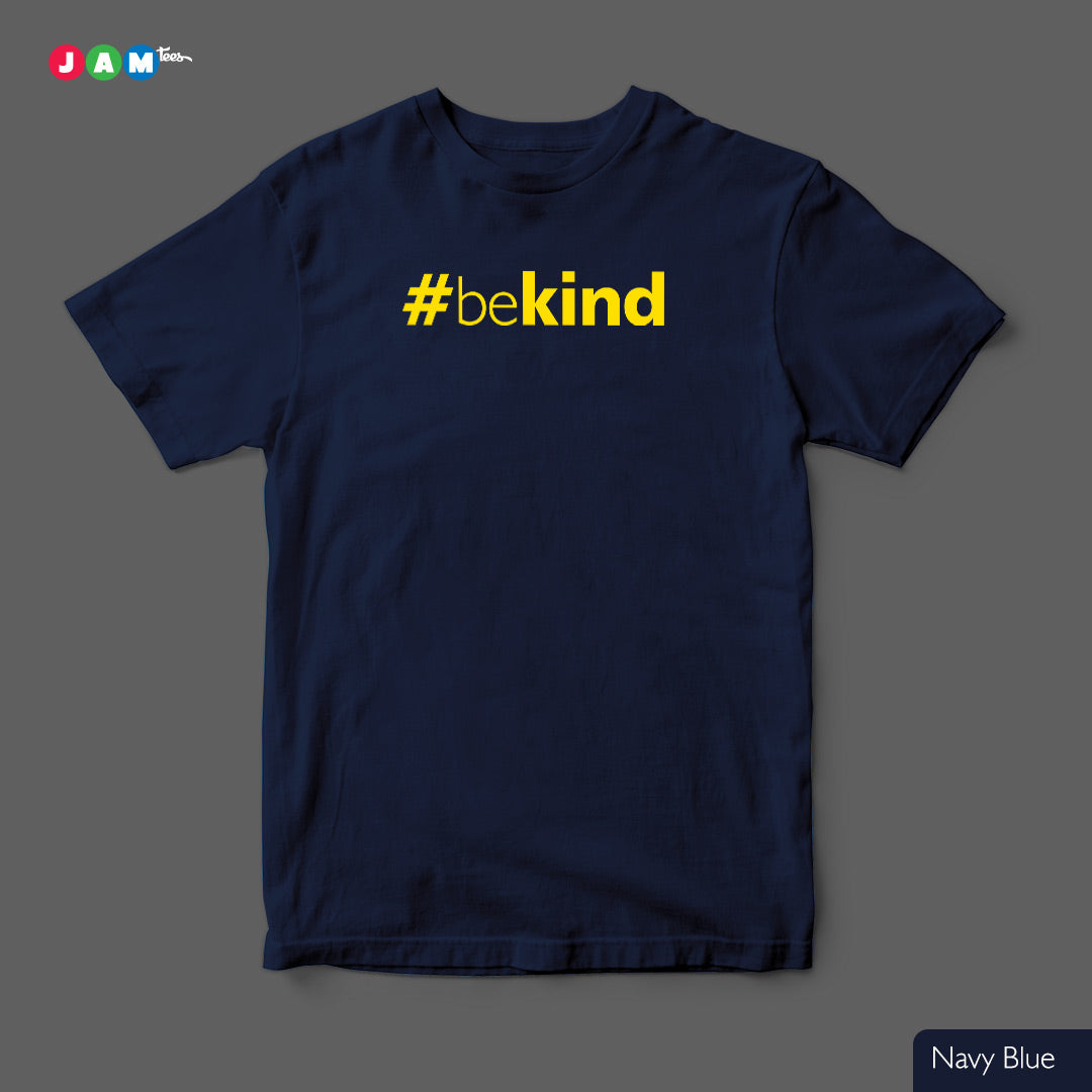 "Radiant Kindness: Maroon T-Shirt with Vibrant Yellow #beKind Print"