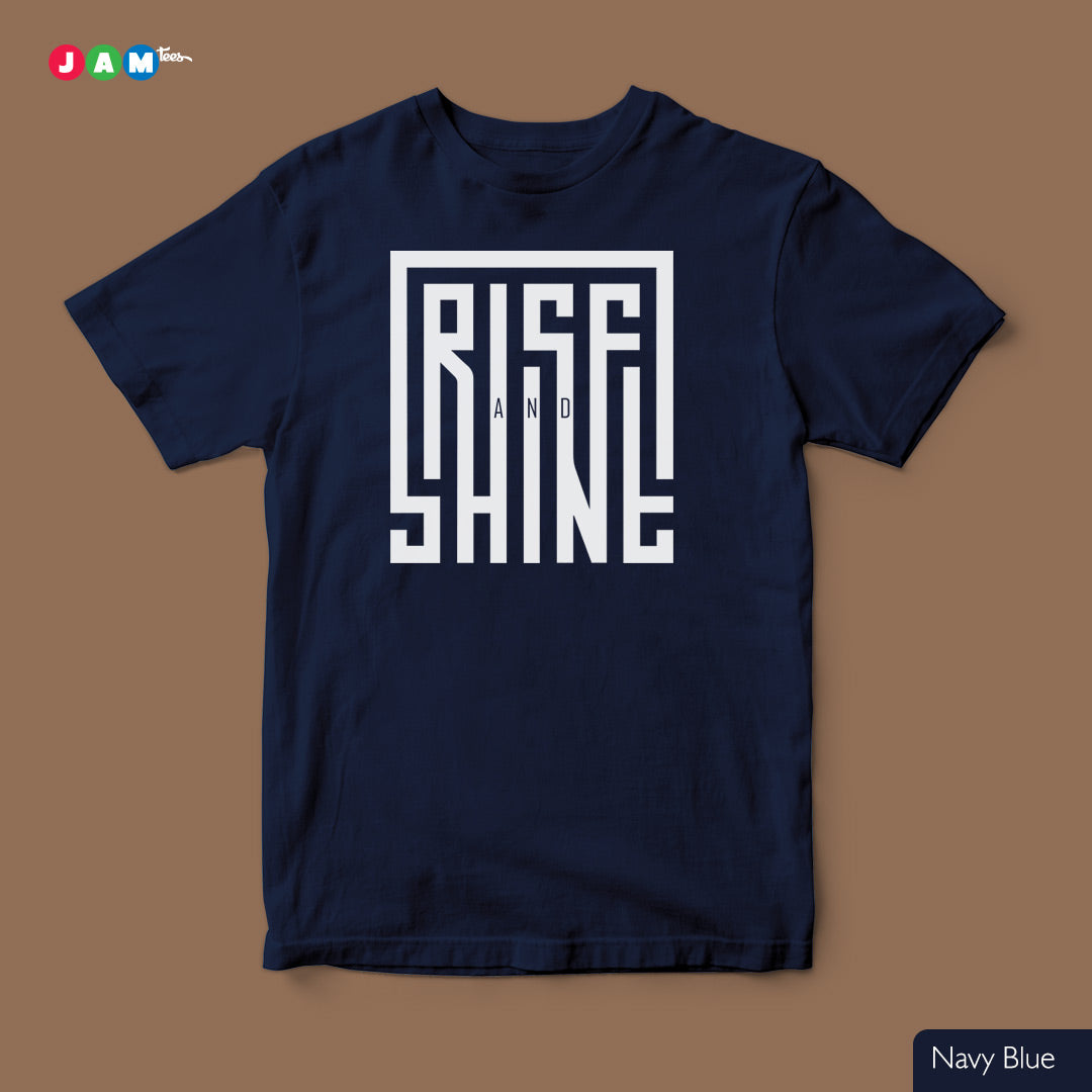 Rise and Shine Typographic Fusion - Orange Tee