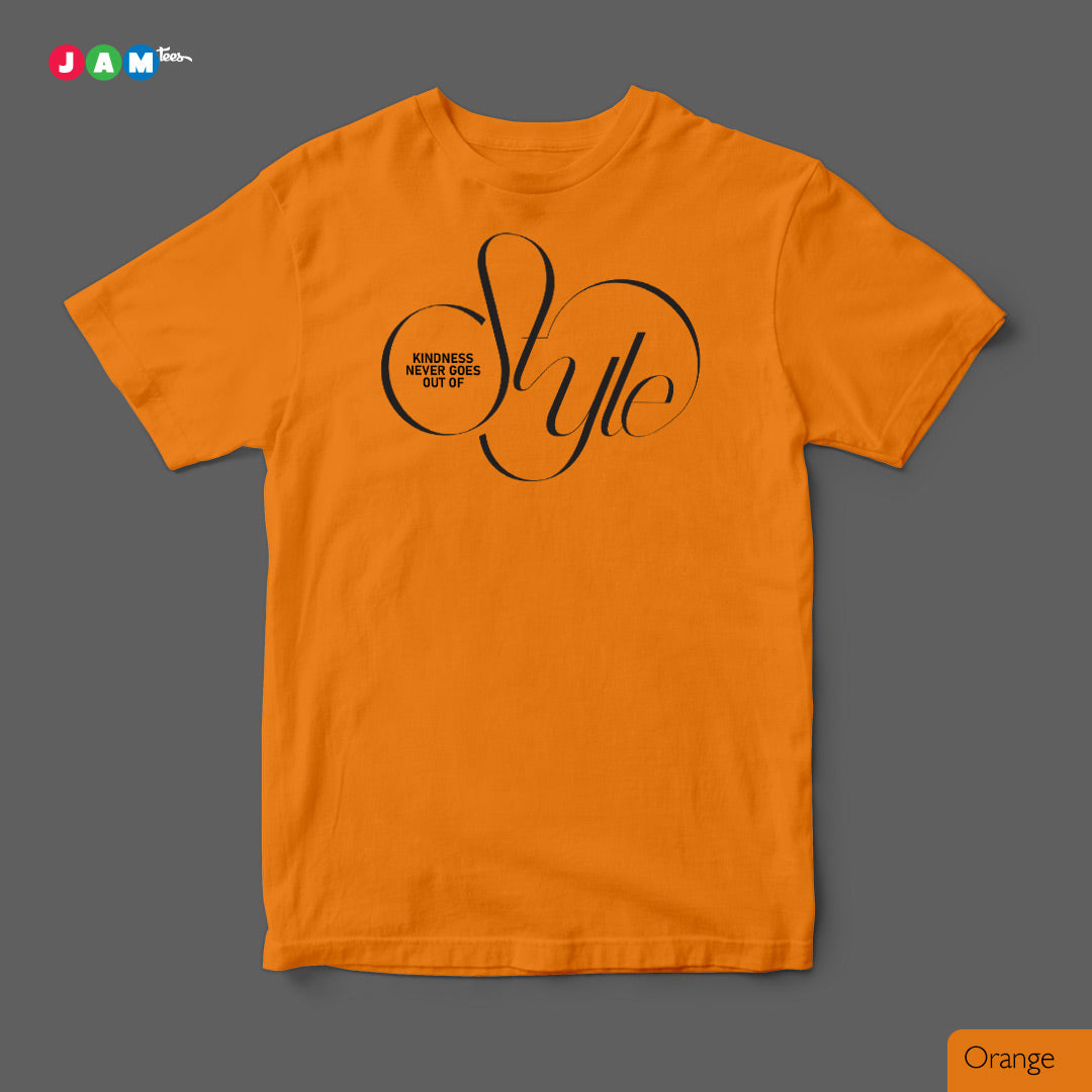 Radiant in Kindness: Limited Edition Yellow Tee with Cursive 'Style