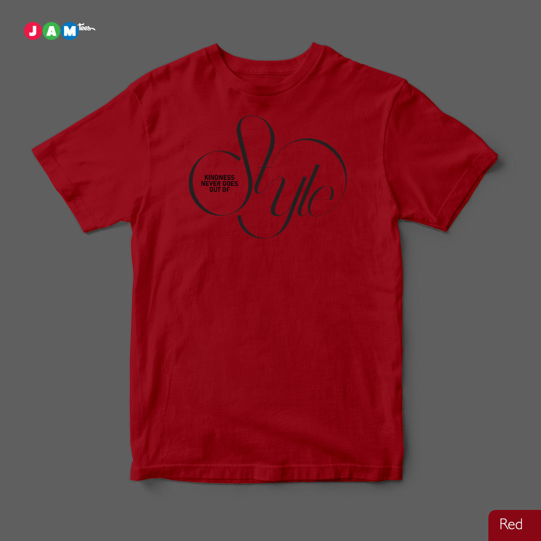 Radiant in Kindness: Limited Edition Yellow Tee with Cursive 'Style