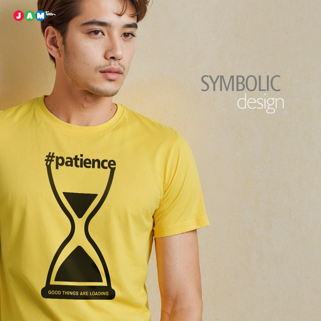 JAMtees Yellow Hourglass T-shirt: A Timeless Symbol of Patience