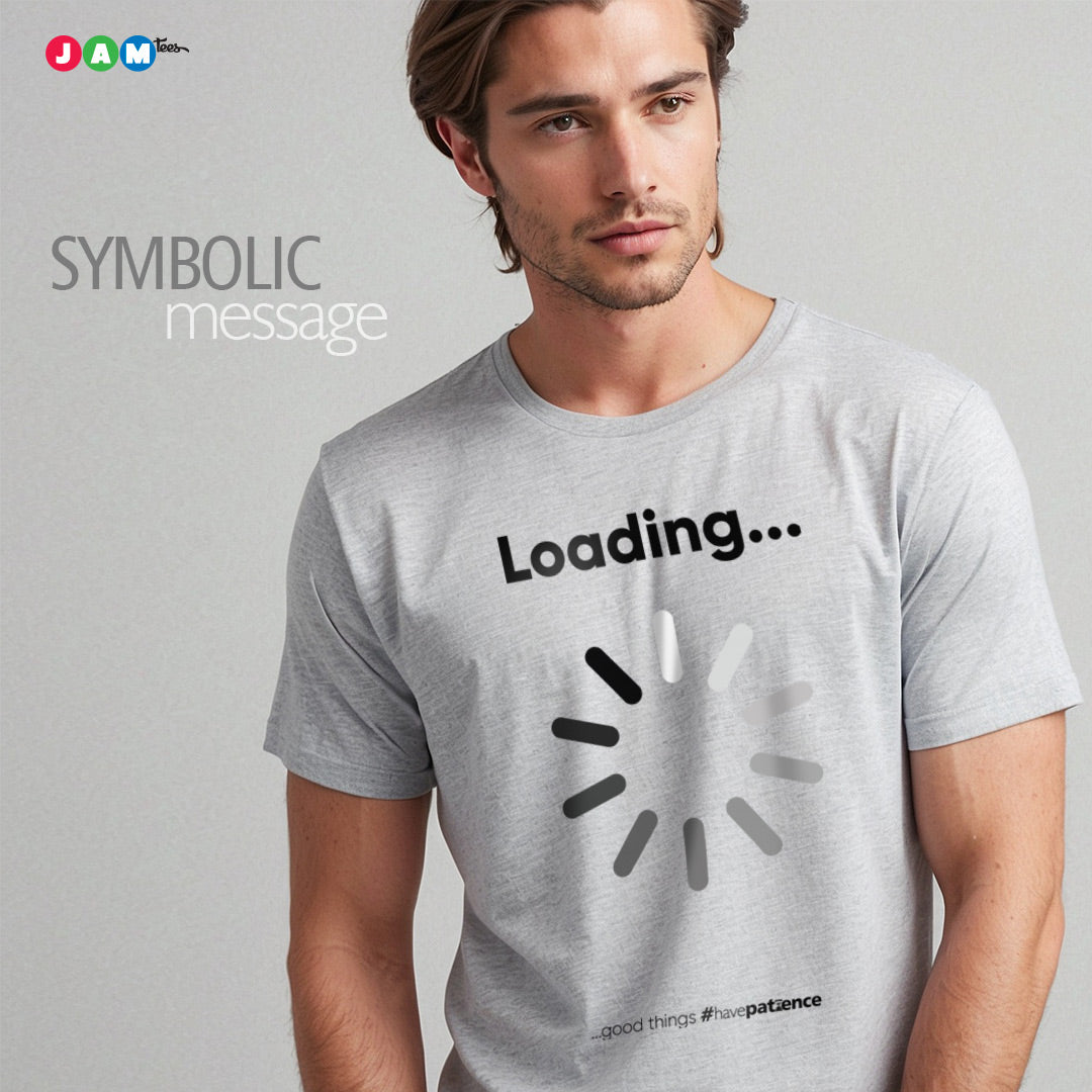 JAMtees Grey Melange T-shirt: A Symbol of Patience and Hope