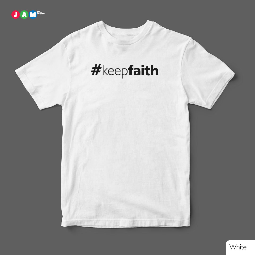 Hashtag Keep FAITH Grey Mélange T-shirt