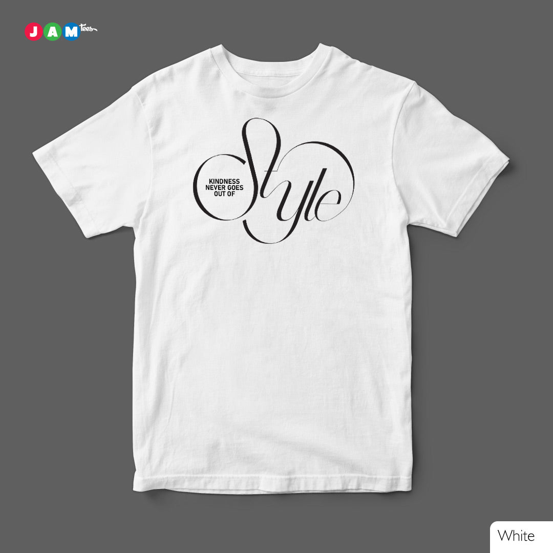 Radiant in Kindness: Limited Edition Yellow Tee with Cursive 'Style