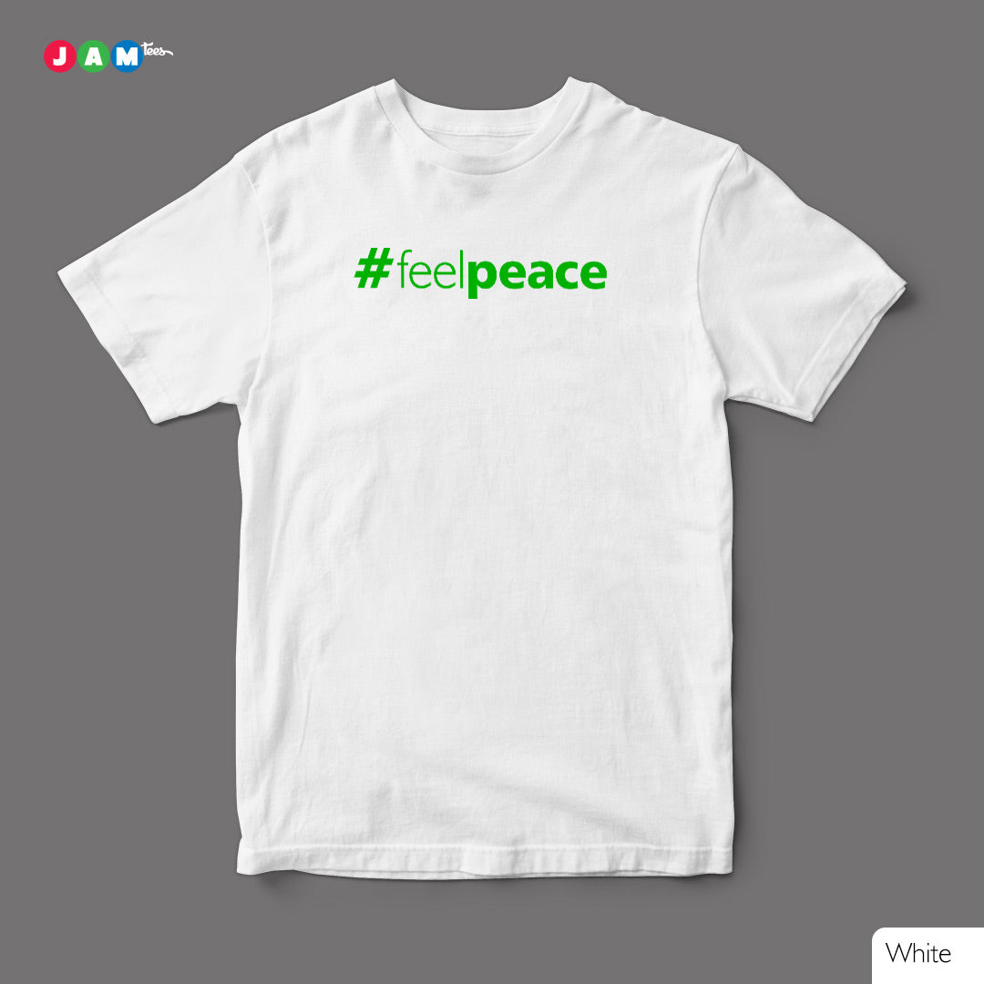 #FeelPEACE Navy Blue cotton T-shirt