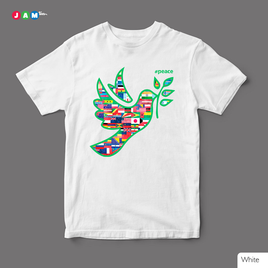 JAMtees Global Peace Dove T-Shirt