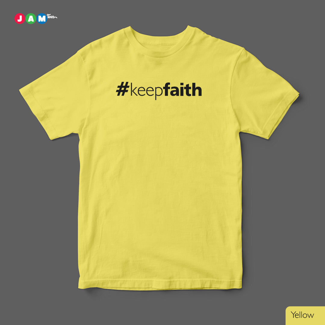 Hashtag Keep FAITH Grey Mélange T-shirt