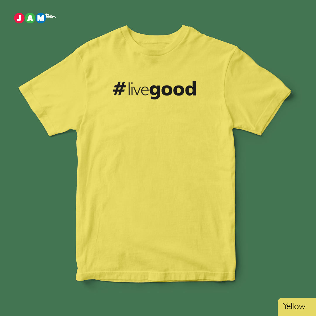 JAMtees #LiveGood Grey Mélange T-Shirt