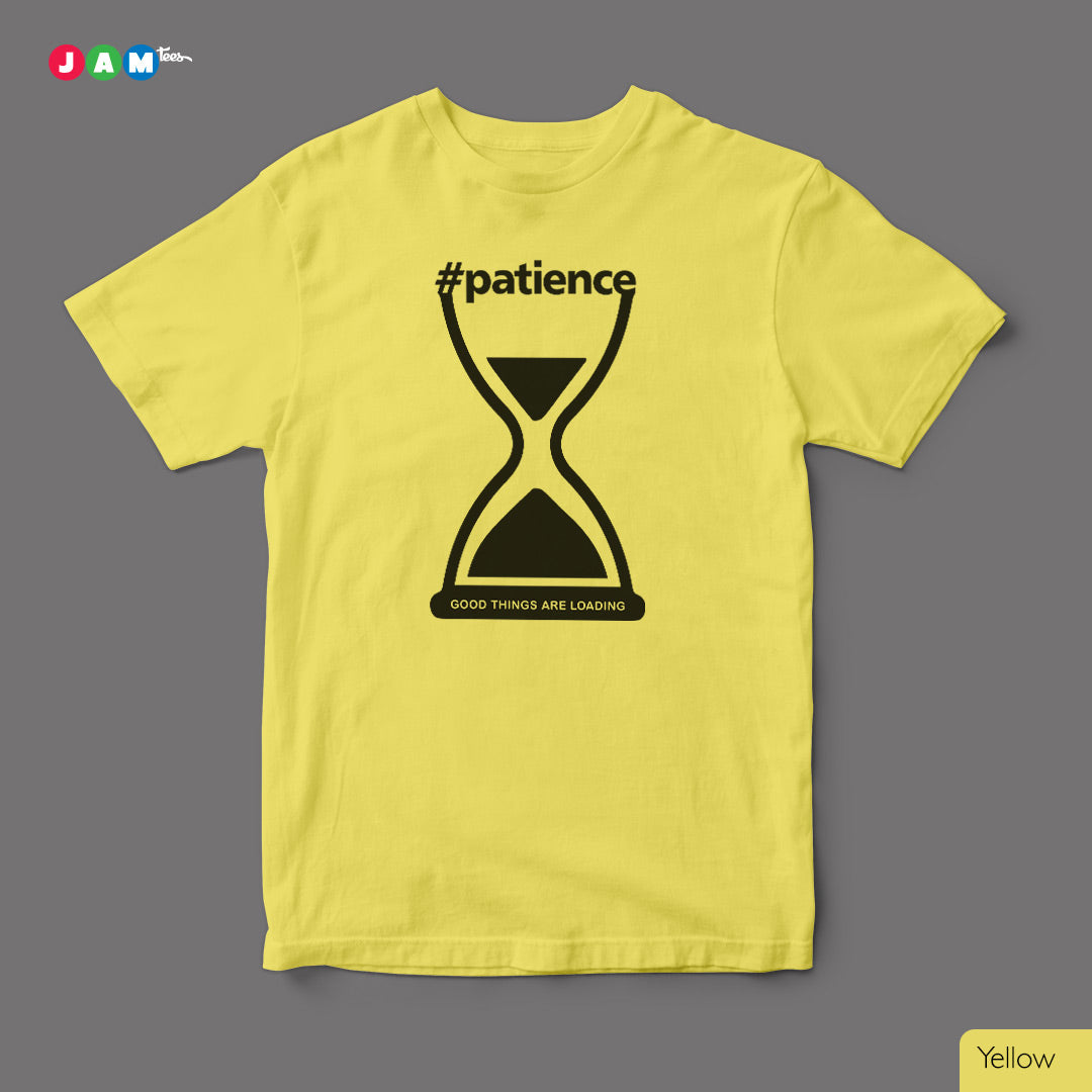JAMtees Yellow Hourglass T-shirt: A Timeless Symbol of Patience