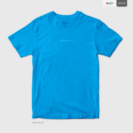 Experience Joy – Mint Blue Aesthetic T-shirt for Inner Brightness