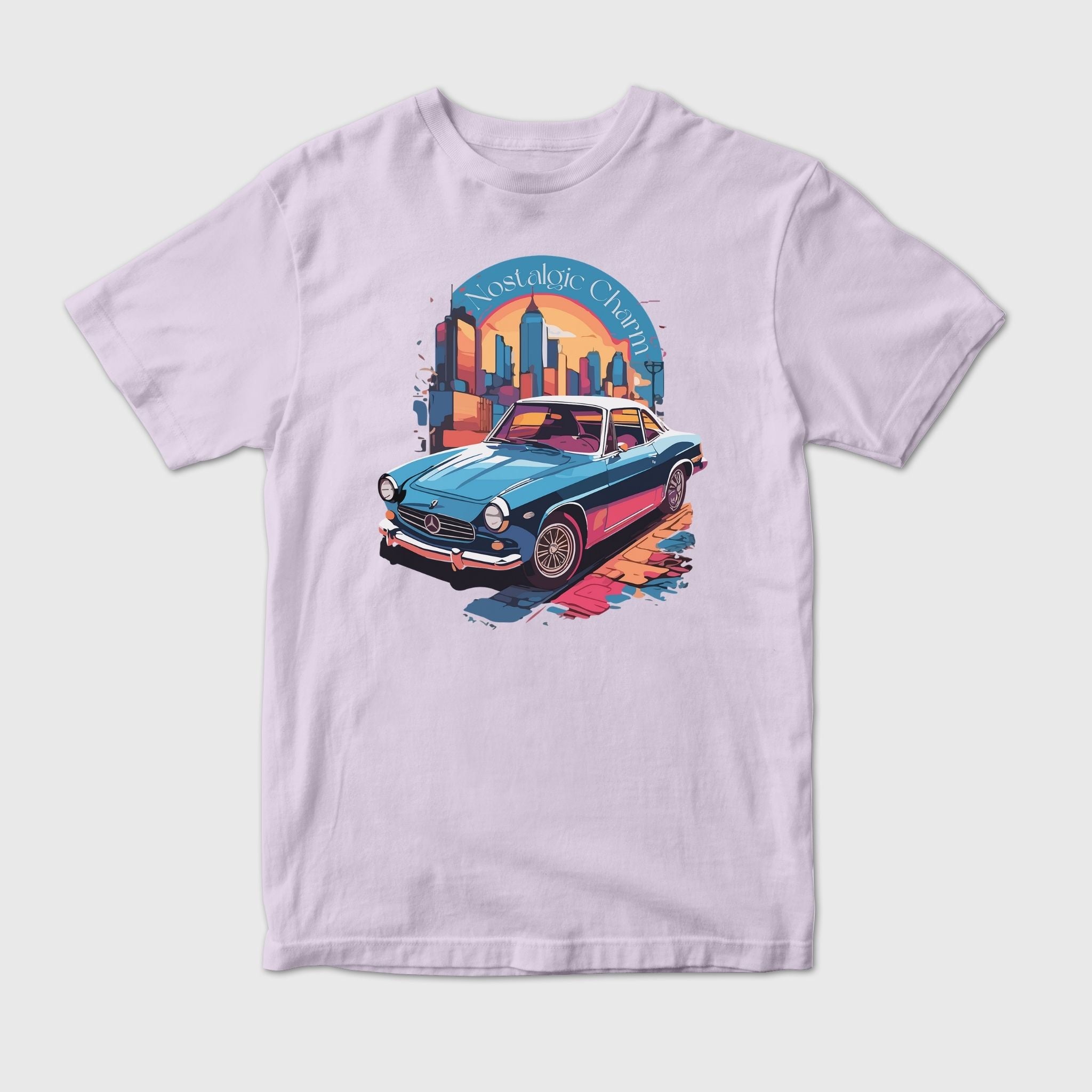 Nostalgic Blue Retro Car Vertor Art