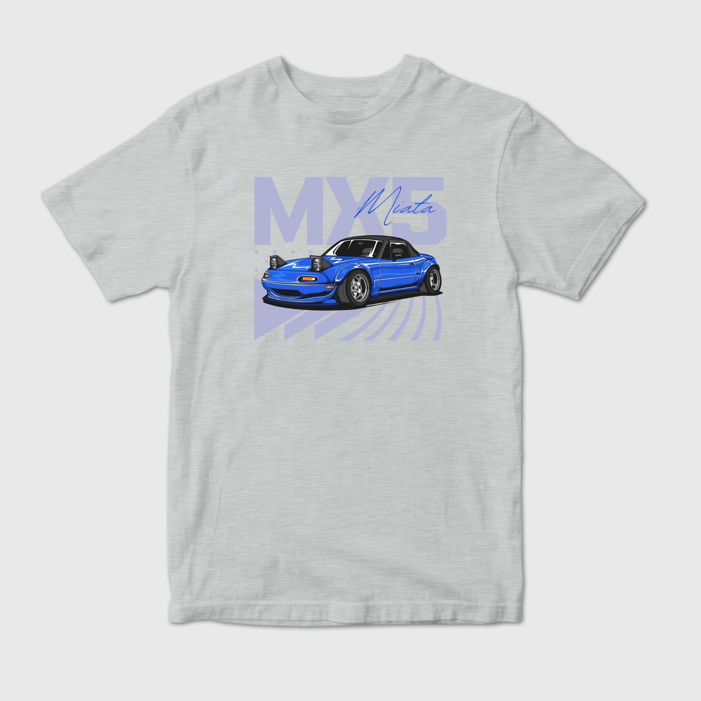 Classic Blue MX5 Miata with Pop-Up Headlights