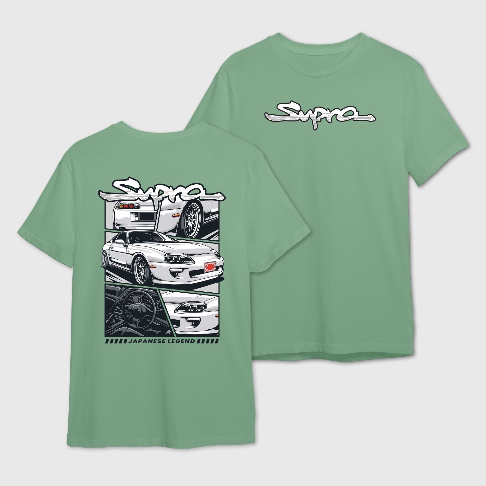 Japanese Legend Supra Sports Car in Black & White