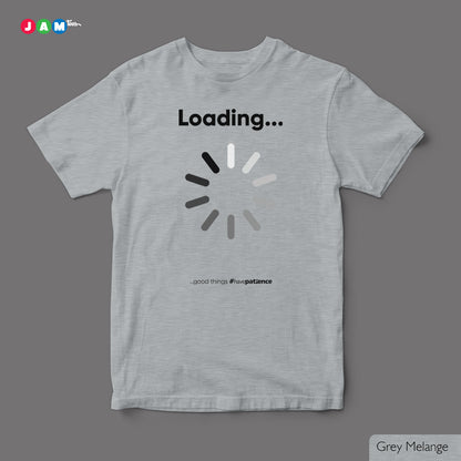 JAMtees Grey Melange T-shirt: A Symbol of Patience and Hope