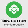 100% cotton premium quality icon