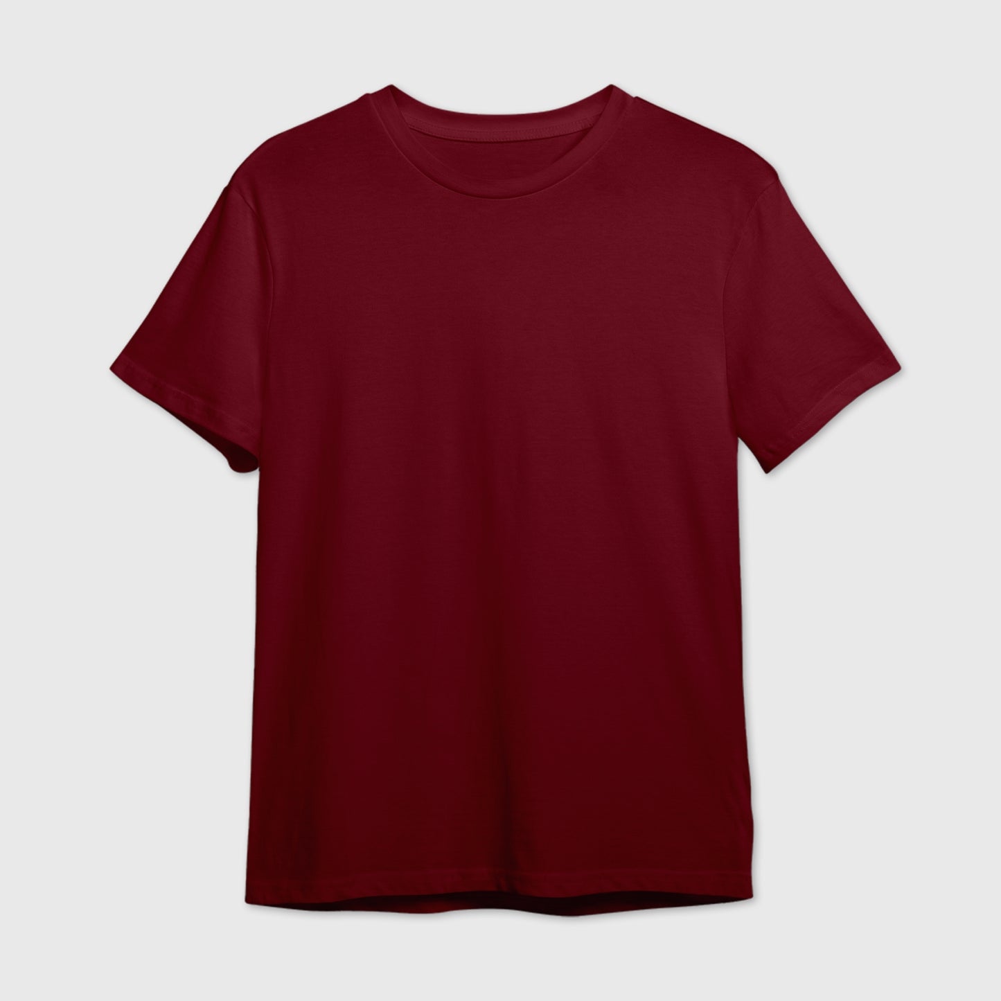 Maroon Plain T-shirt