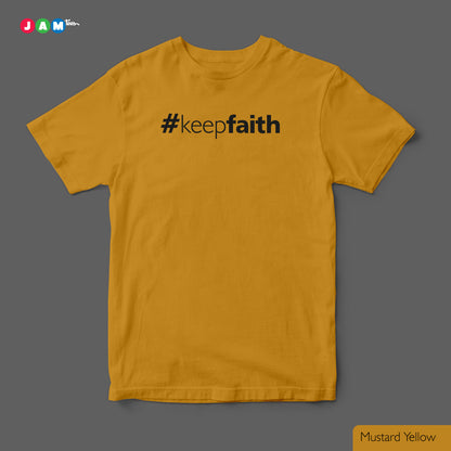 Hashtag Keep FAITH Grey Mélange T-shirt