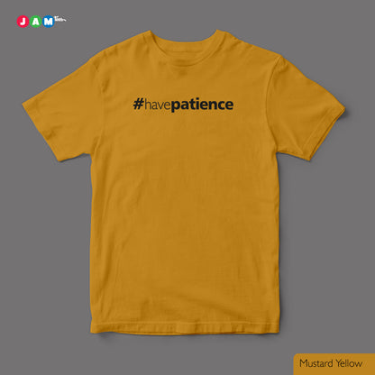 Hashtag Have PATIENCE Grey Melange T-shirt