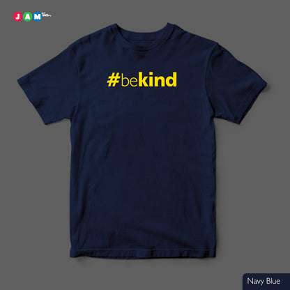 "Radiant Kindness: Maroon T-Shirt with Vibrant Yellow #beKind Print"