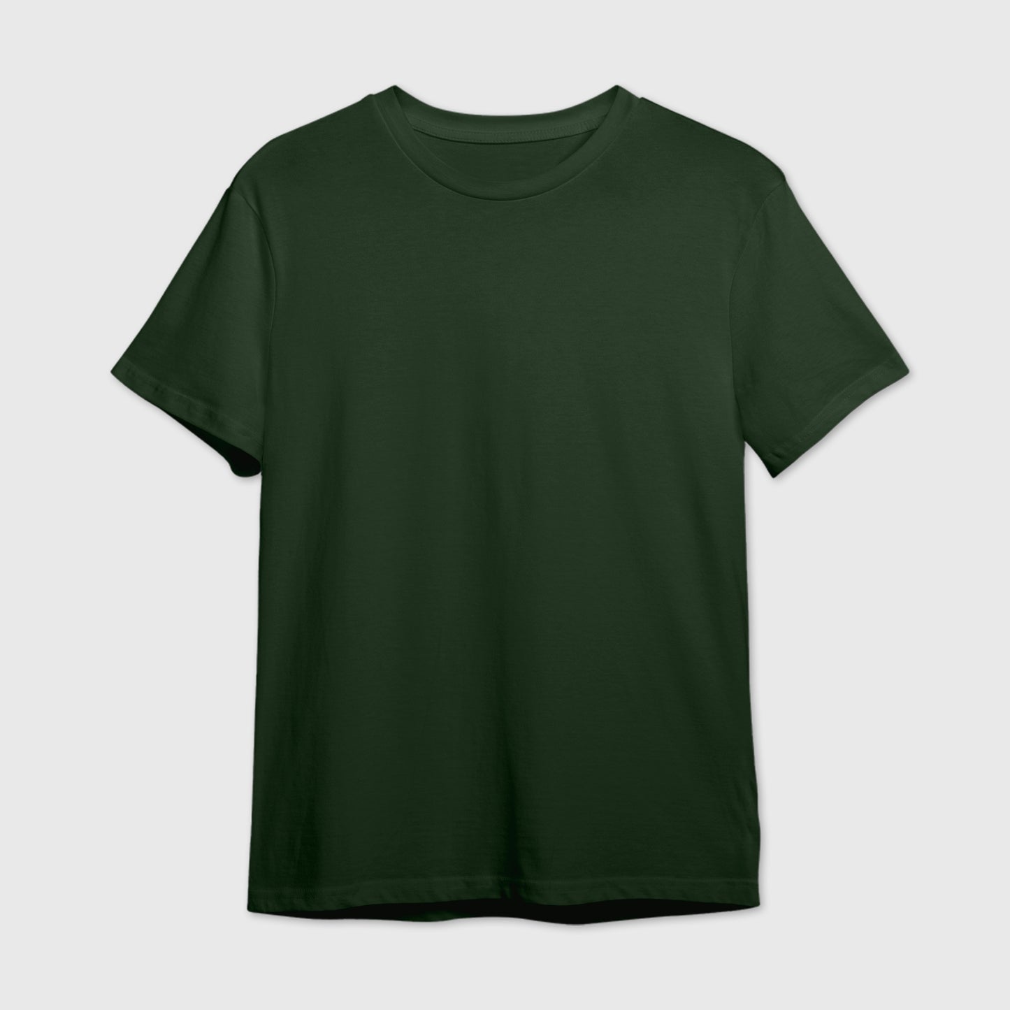 Olive Green Plain T-shirt