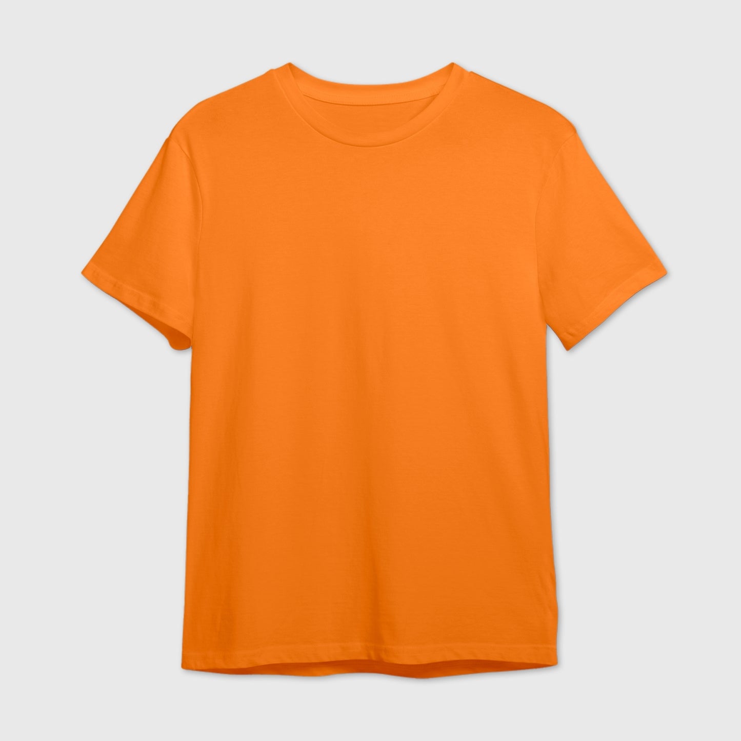 Orange Plain T-shirt