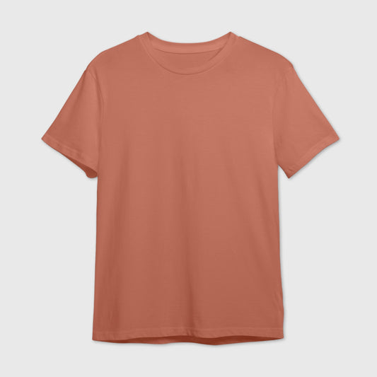 Salmon Pink Plain T-shirt