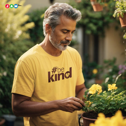 #BeKind Harmony: Limited-Edition Yellow T-Shirt by JAMtees