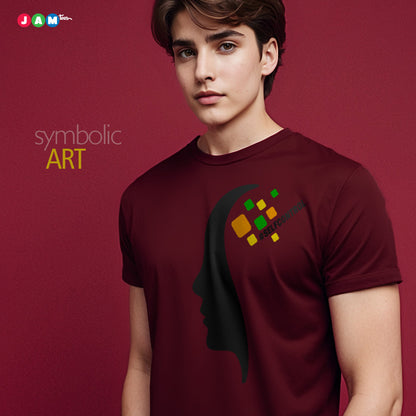 JAMtees Self-Control Symbolic Art T-Shirt