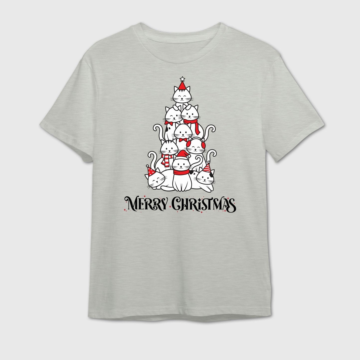 Cat Christmas Tree T-Shirt | Cute Pet Lover Holiday Gift